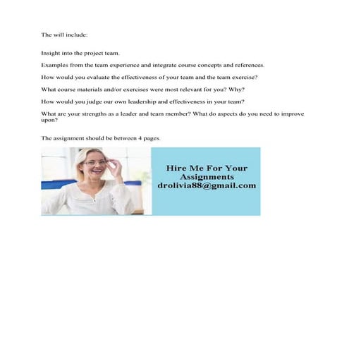 The will include-Insight into the project team-Examples from the team.docx