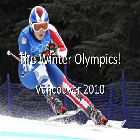 The winter olympics!
