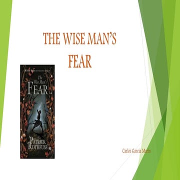 The Wise Man's Fear - Carlos | PPTX