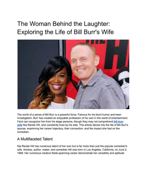 Bill Burrs Family Life The Truth Behind The Headlines - lzvn8jw