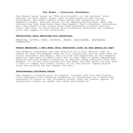 The Woman – Character Breakdown