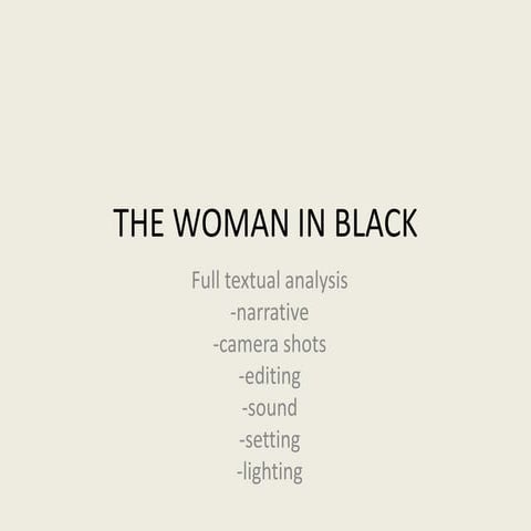 The woman in black