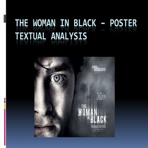 The Woman in Black – Poster Textual Analysis