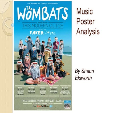 The Wombats Poster Analysis
