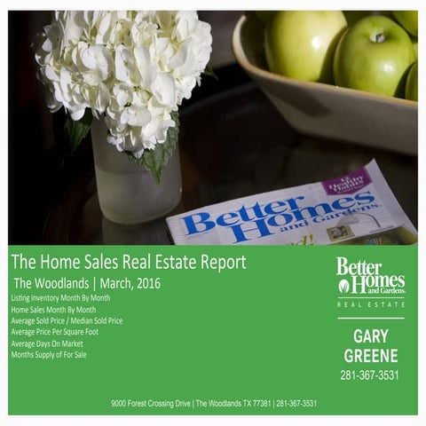 The woodlands homes sales report march 2016 (1)