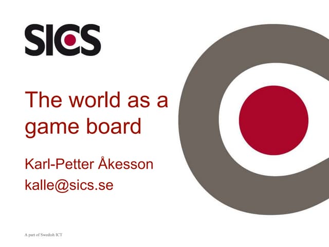 The World As A Game Board