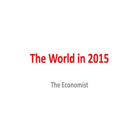 The World in 2015