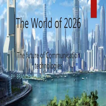 The world of 2026