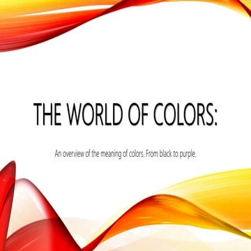 The World of Colors Part 2 of 4