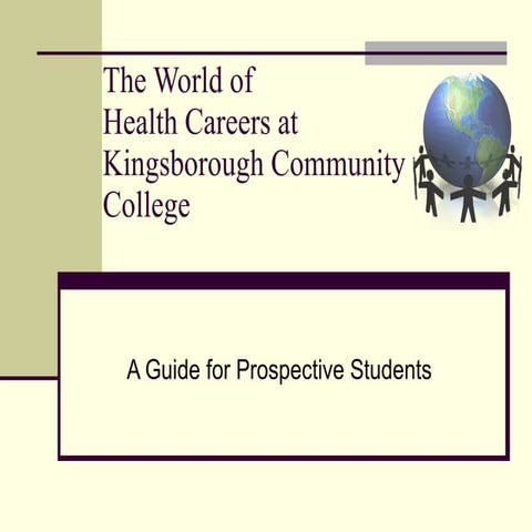 The World Of Health Careers At Kingsborough Community College Presentation