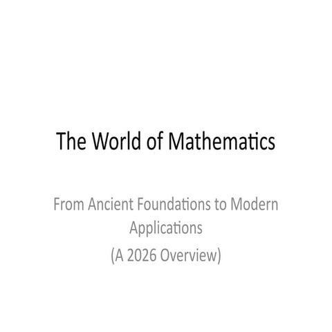what_is_mathematics. A complete introduction | PPTX
