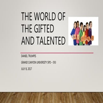 The world of the gifted and talented v2
