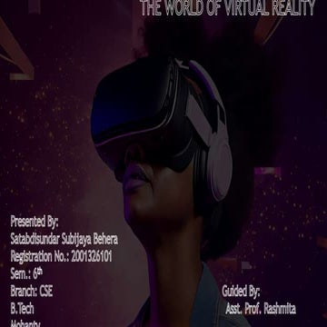 virtual reality ppt | PPTX