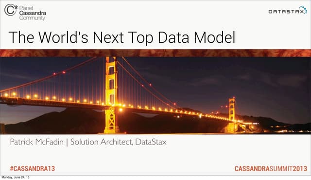 The world's next top data model