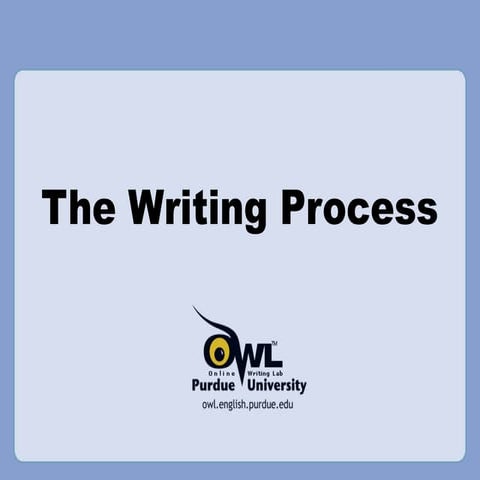 The writing process owl