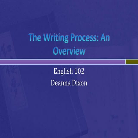 Literature and the Writing Process