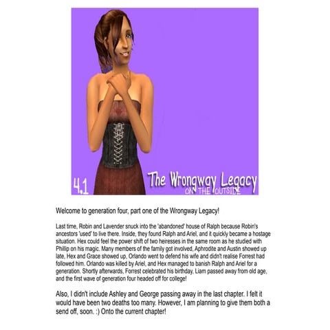 The Wrongway Legacy: 4.1