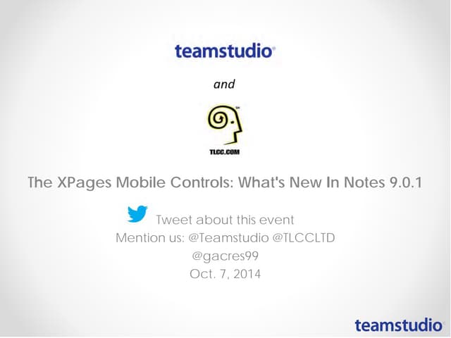 The XPages Mobile Controls: What's New in Notes 9.0.1