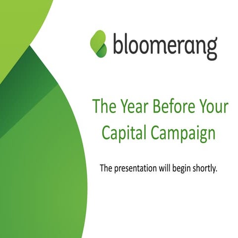 The Year Before Your Capital Campaign