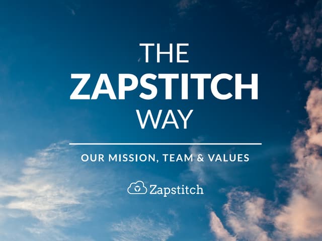 The ZapStitch Way: Our Mission, Tea...
