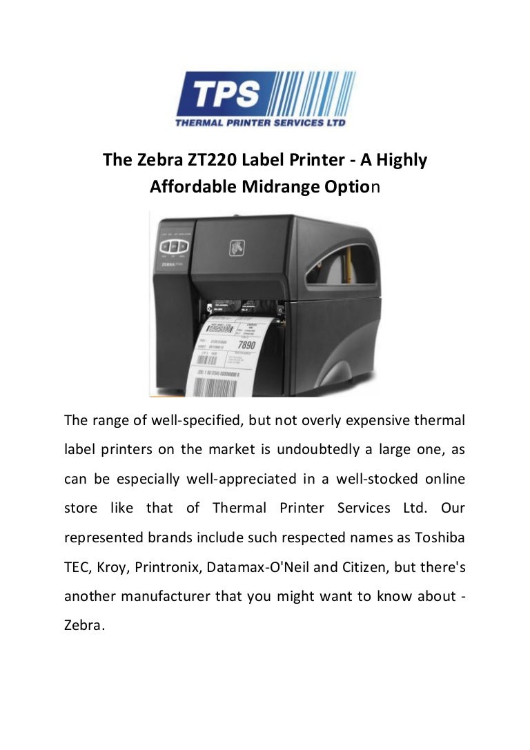 label printer the range