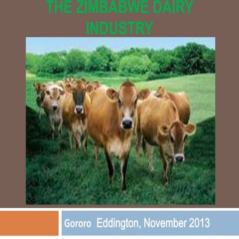 The zimbabwe dairy industry