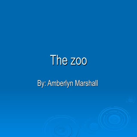 The Zoo Amberlyn Marshall