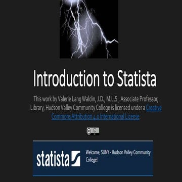 Introduction to Statista 