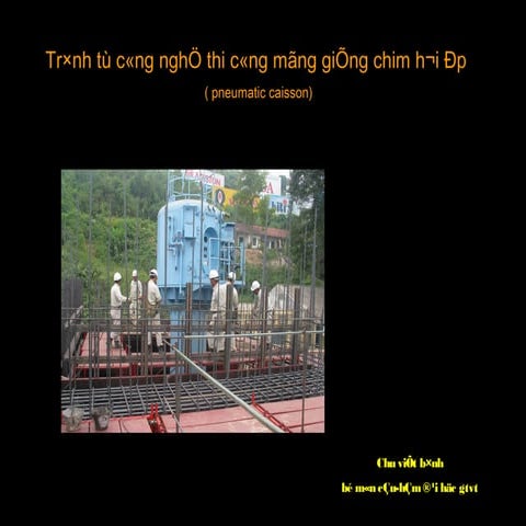 Thi công giếng chìm