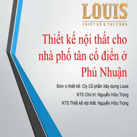 Thiết kế nội thất tân cổ điển ở Phú Nhuận