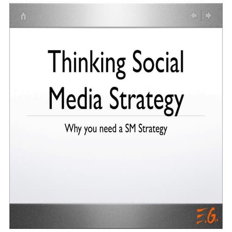 Thiking Social Media Strategy