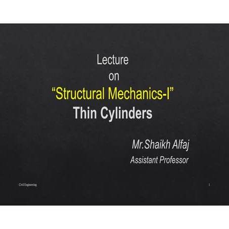 Thin cylinder ppt