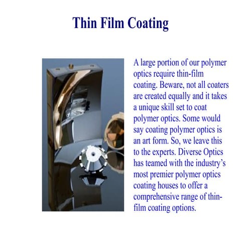 Thin film coating | ODP