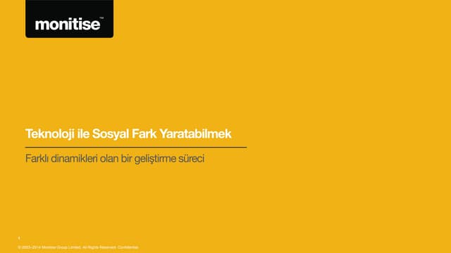 Teknoloji ile Sosyal Fark Yaratabilmek