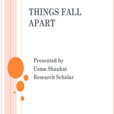 Things fall apart