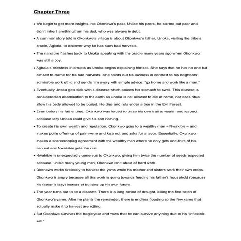 Things fall apart 3 y 4