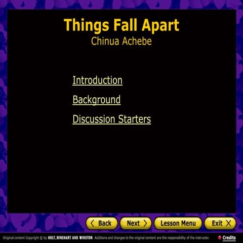 Things fall apart powerpoint
