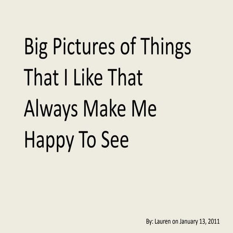 Things I Like