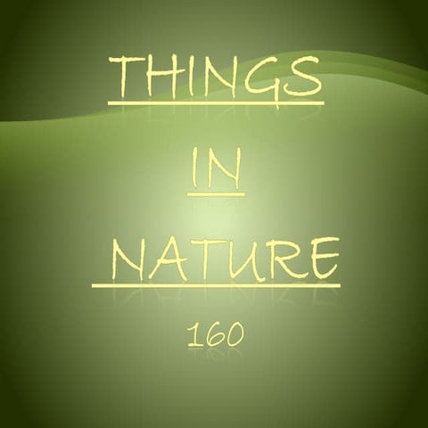 things in nature