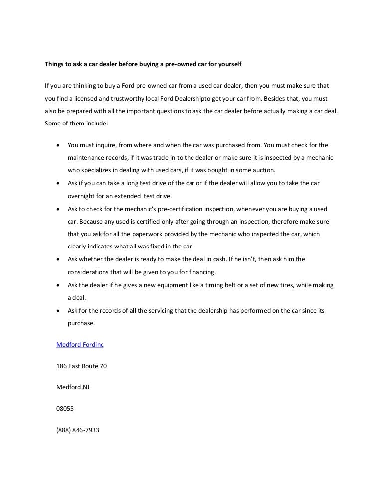 Things to ask_a_car_dealer_before_buying_a_pre