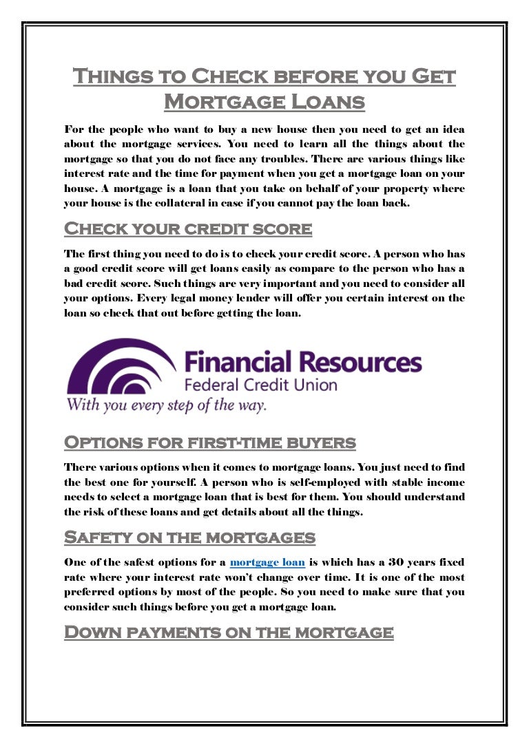 do you need good credit to get a mortgage