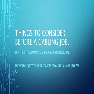 Cable Management Training powerpoint .pptx