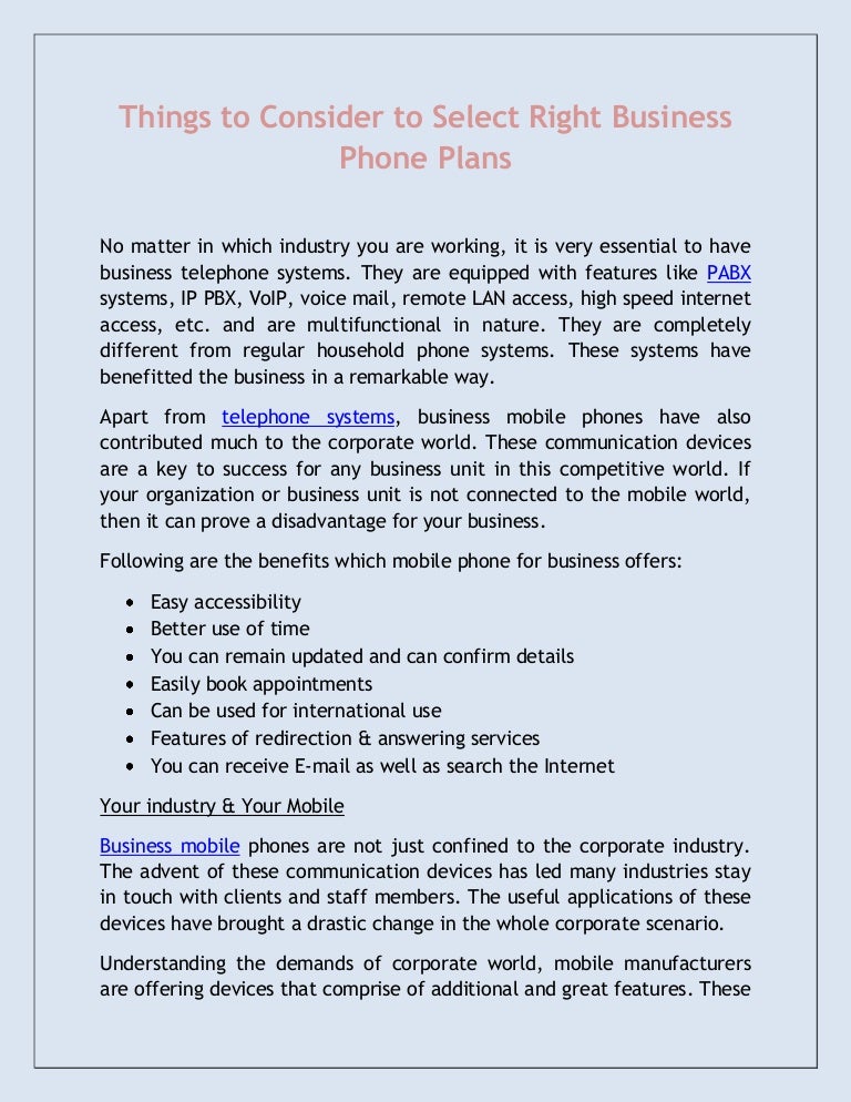 Top 7 Benefits of Business Mobile Phones