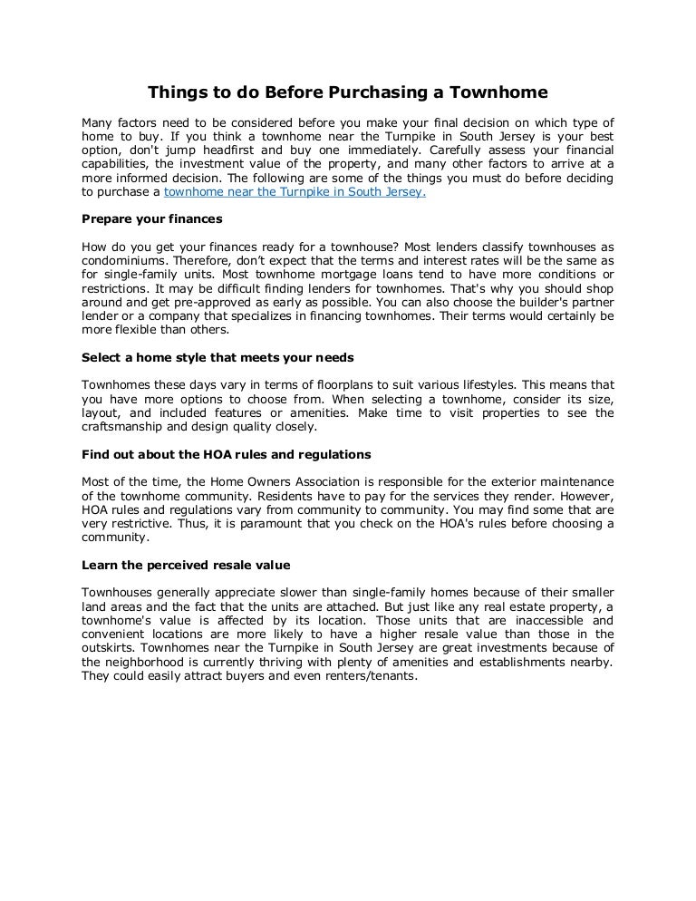 what to do before purchasing a home