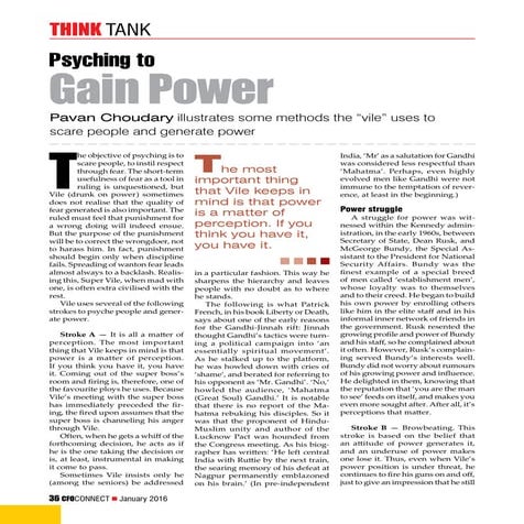 Psyching To Gain Power