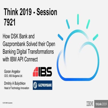 Think 2019 session 7921   gazprombank and ibs dsk bank - (1)