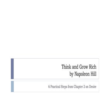 Think and grow rich   6 steps from chapter 2