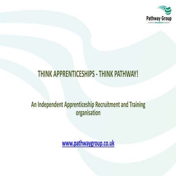 Think Apprenticeships  Think Pathway