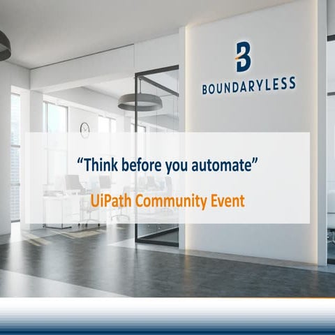 Think before we automate