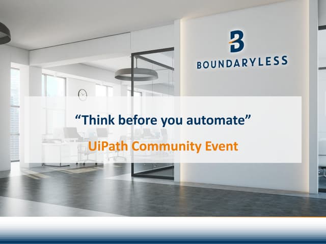 Think before we automate